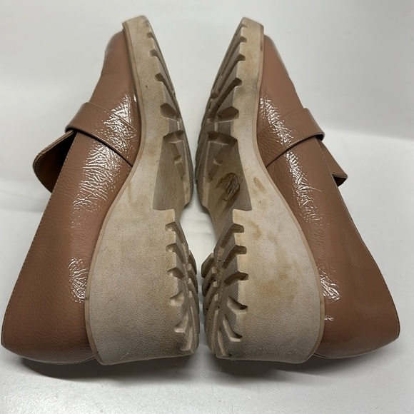 Dolce Vita Henri Block Lug Loafers Shoes Vegan Leather Tan Nude Brown Size 10 - Picture 5 of 8